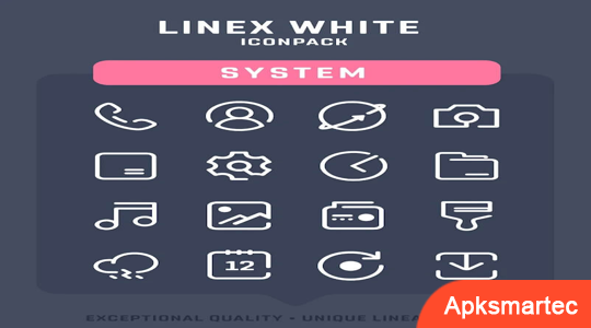 LineX White Icon Pack