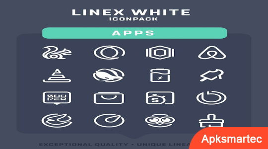 LineX White Icon Pack